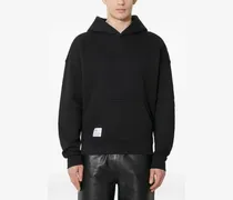 Hoodie mit Logo-Print - Schwarz