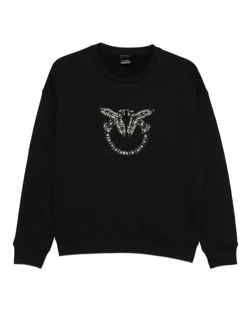 Pinko Love Birds embellished sweater - Schwarz Schwarz