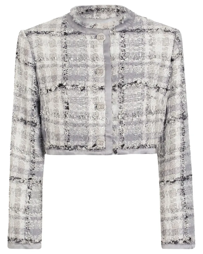 Dolce & Gabbana Jacke aus Tweed - Grau Grau
