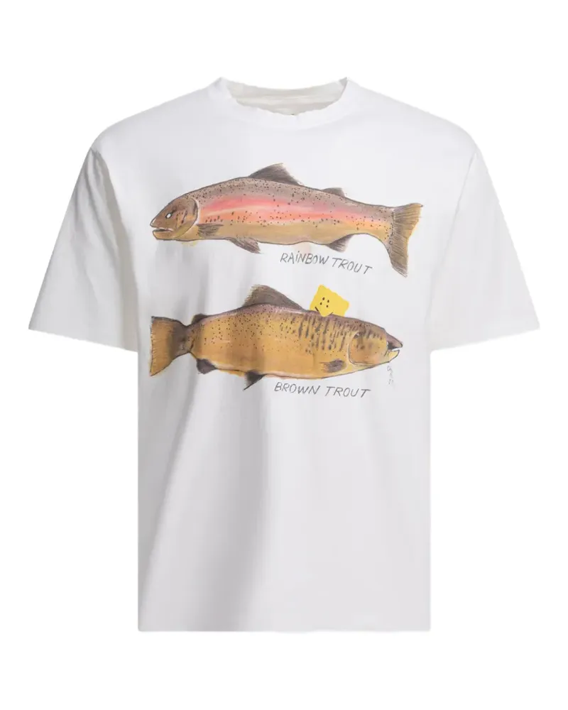 KAPITAL T-Shirt mit grafischem Print - Weiß Weiß