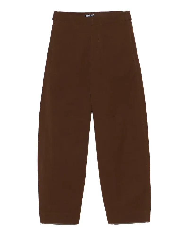 BIMBA Y LOLA Oak Barrel-Leg-Hose mit verstellbarem Bund - Braun Braun