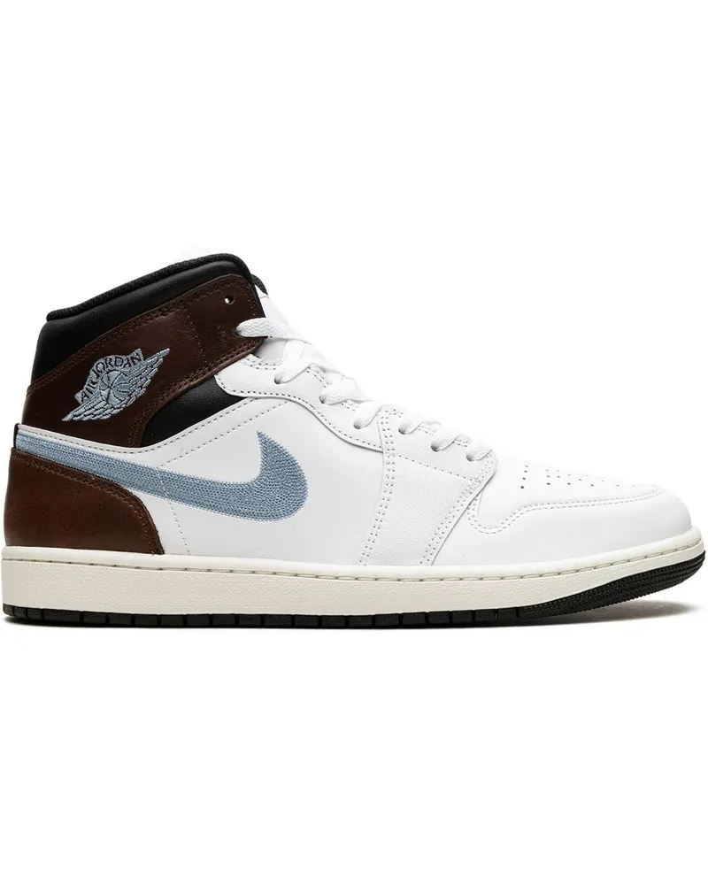 Jordan Air  1 Mid SE Brown/Blue/Grey Sneakers - Weiß Weiß