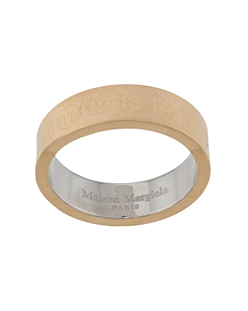 Maison Margiela Ring mit eingraviertem Logo - Gold Gold