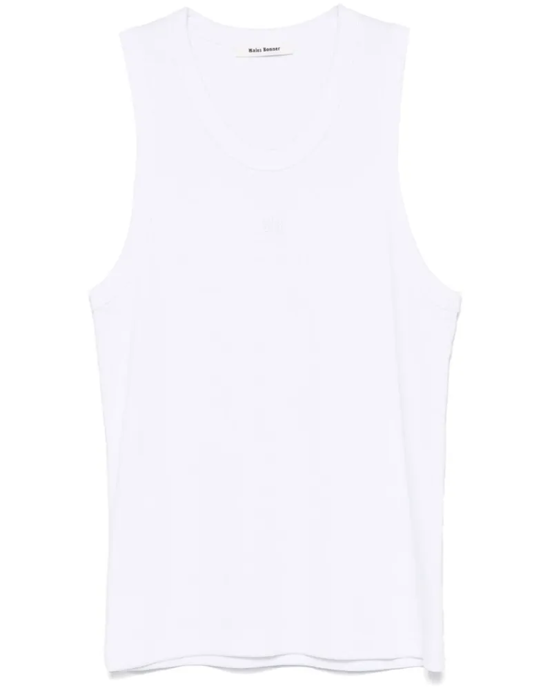 Wales Bonner Record Tanktop - Weiß Weiß