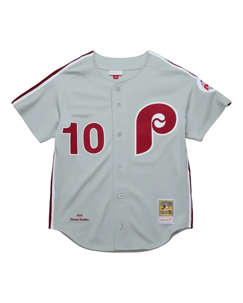 Mitchell & Ness MLB Darren Daulton 1989 Philadelphia Phillies Hemd - Grau Grau