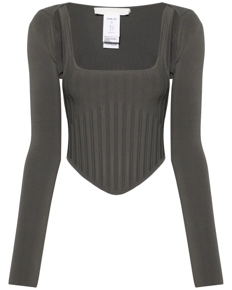 Dion Lee Ventral Top Grau