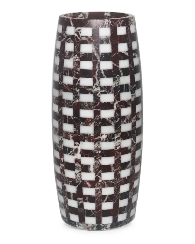 Editions Milano Lace Vase aus Marmor - Rot Rot