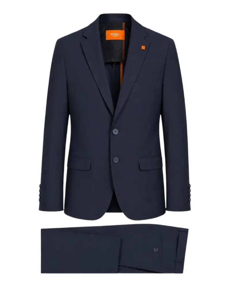 Digel single-breasted notched-lapel suit - Blau Blau