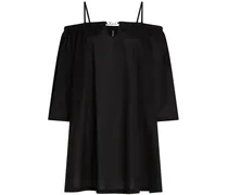 Schulterfreies Signature Strandkleid - Schwarz