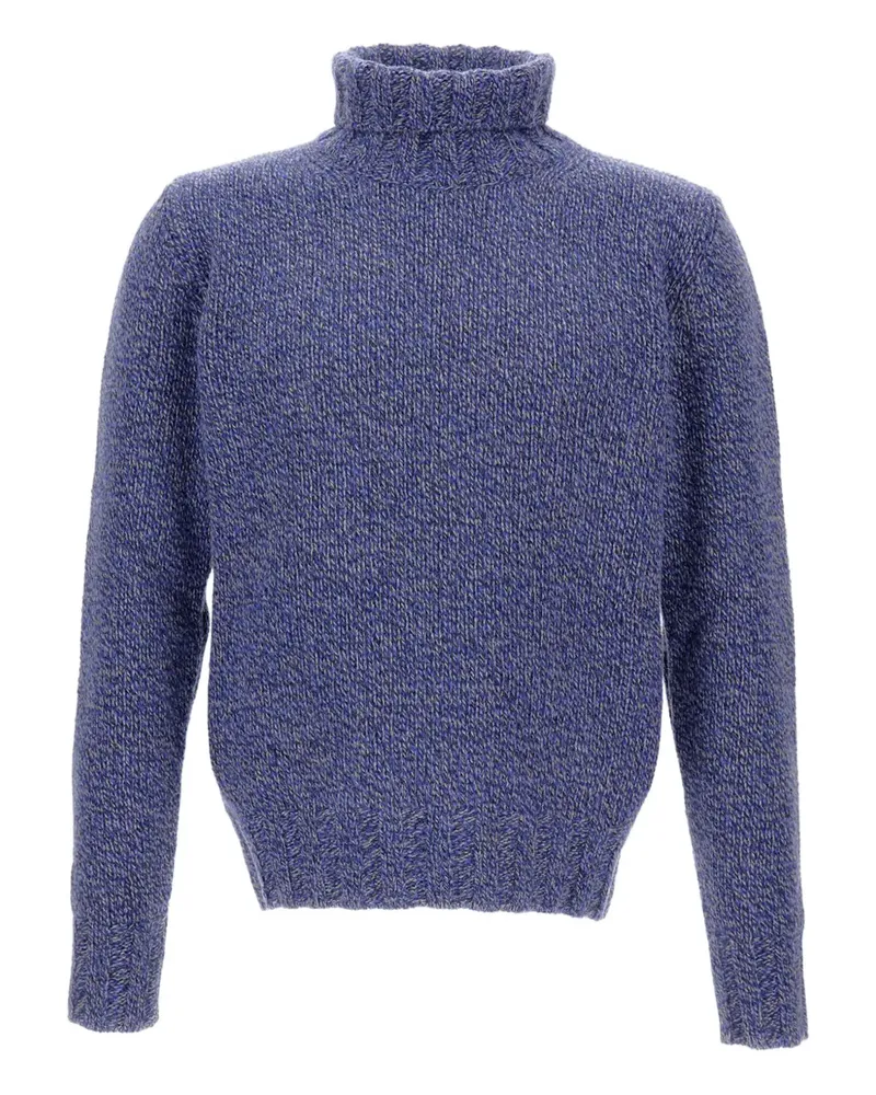 Customer Lovers Pullover mit Rollkragen - Blau Blau