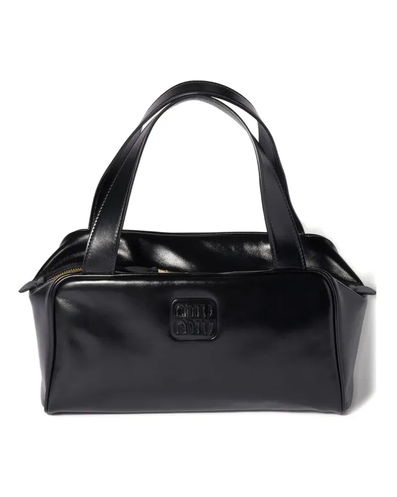 Miu Miu Schultertasche mit Reißverschluss - Schwarz Schwarz
