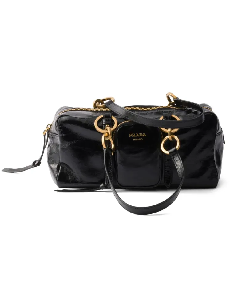 Prada Mittelgroßer Shopper - Schwarz Schwarz