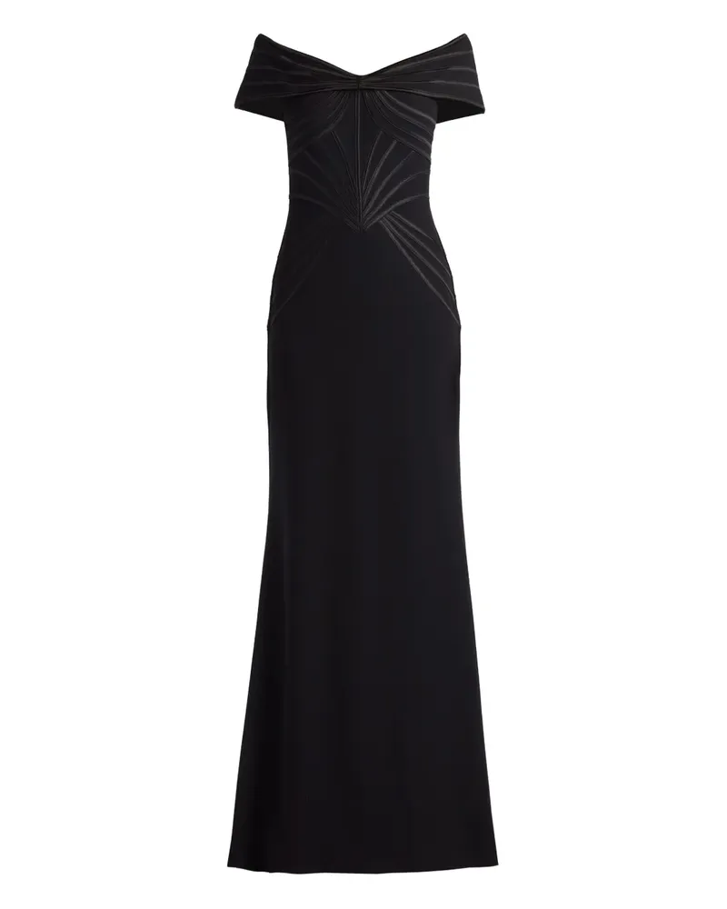 Tadashi Shoji Schulterfreies Abendkleid - Schwarz Schwarz