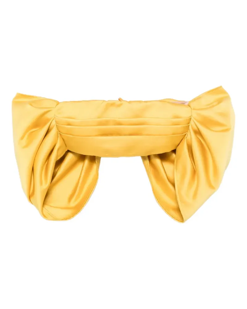 Elisabetta Franchi off-the-shoulder crop top - Gelb Gelb