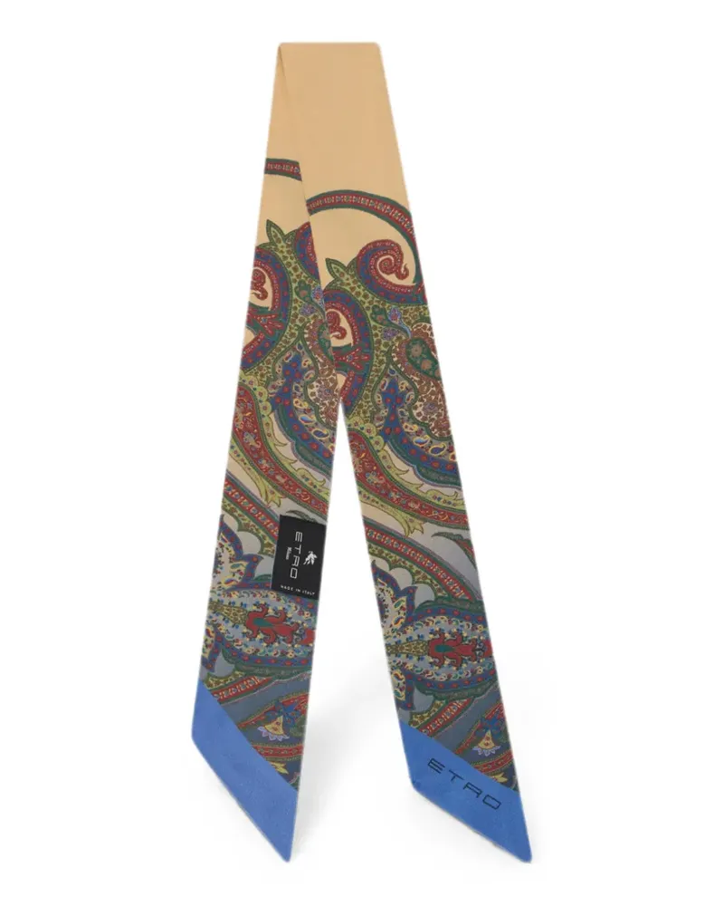 Etro Seidenschal mit Paisley-Print - Nude Nude