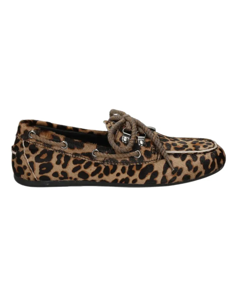Bibi Lou Loafer mit Leopardenprint - Braun Braun