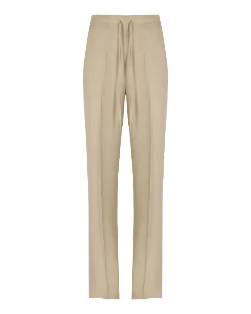 Antonelli Firenze drawstring-waist pressed-crease trousers - Nude Nude