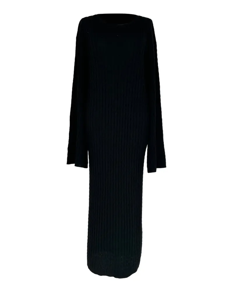 Totême cable-knit maxi dress - Schwarz Schwarz