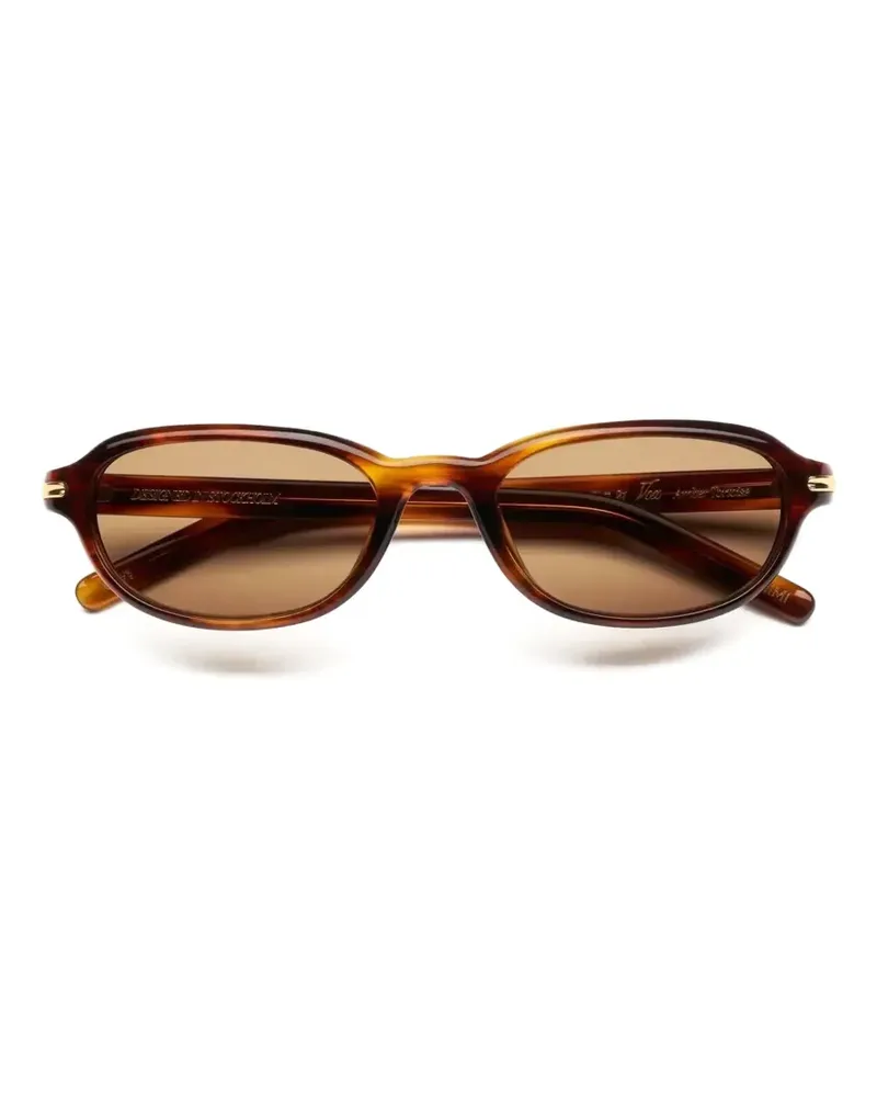 CHIMI Vox oval-frame sunglasses - Braun Braun