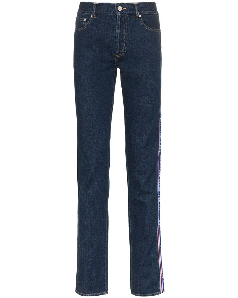 Givenchy Jeans mit Logo-Band - Blau Blau