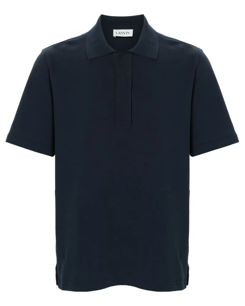 Lanvin Poloshirt mit kurzen Ärmeln - Blau Blau