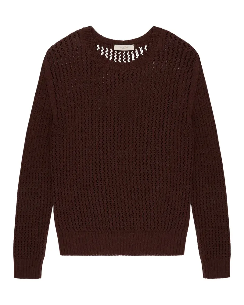 Slowear Oberteil mit Rundhalsausschnitt - Braun Braun