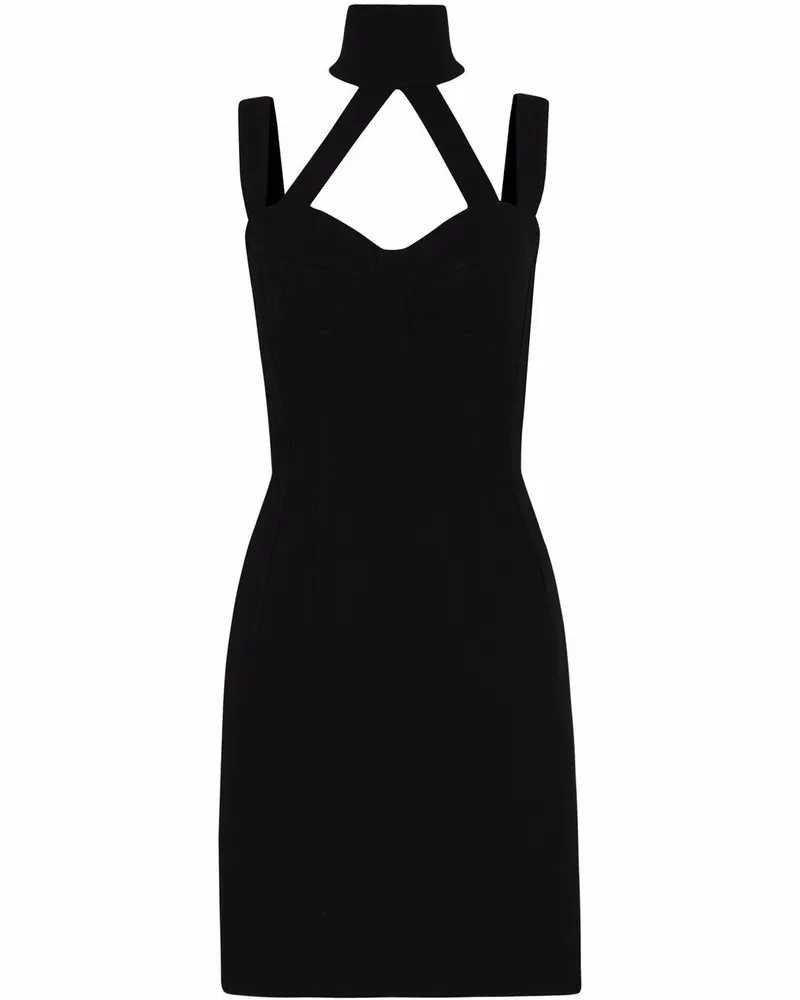 Dolce & Gabbana Minikleid mit Neckholder - Schwarz Schwarz