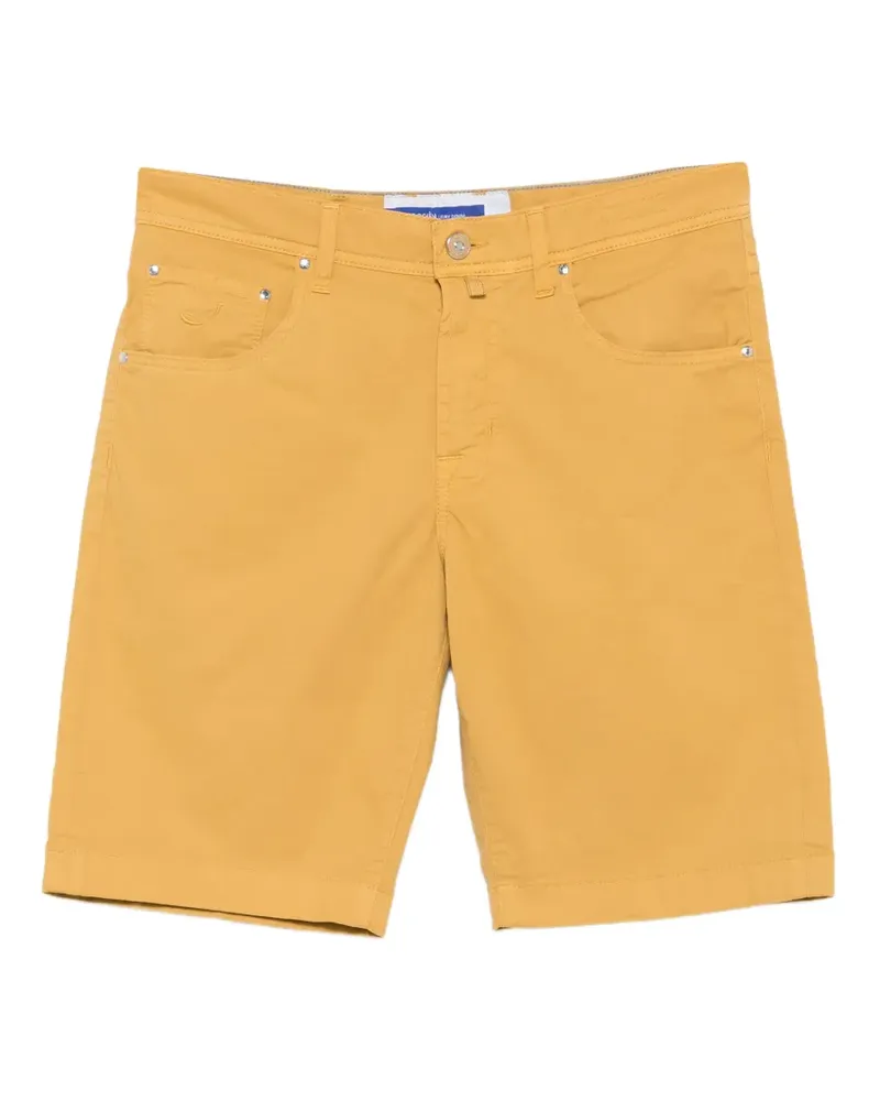 Jacob Cohën Nicolas logo-patch chino shorts - Gelb Gelb