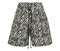 Stretchbund-Shorts mit Zebra-Print