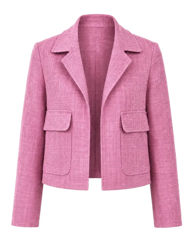 ODEEH textured-finish flap-pocket jacket - Rosa Rosa