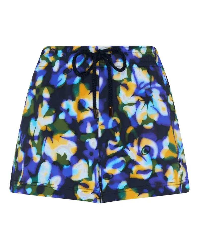 Vilebrequin Frangipanier Trouble Badeshorts mit Blumenprint - Blau Blau