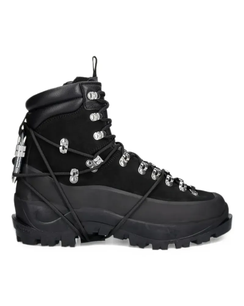 Heliot Emil Hiking-Boots mit Karabinerdetail - Schwarz Schwarz