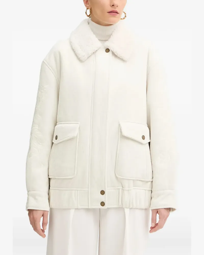 Ermanno Scervino Bestickte Cordjacke - Nude Nude