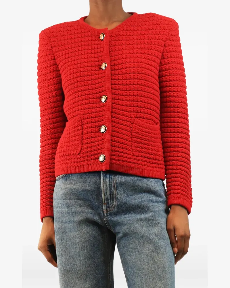 ba&sh Strukturierter Gaspard Cardigan - Rot Rot