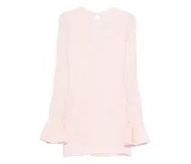 Cut-Out-Minikleid mit Glockenmanschetten - Rosa