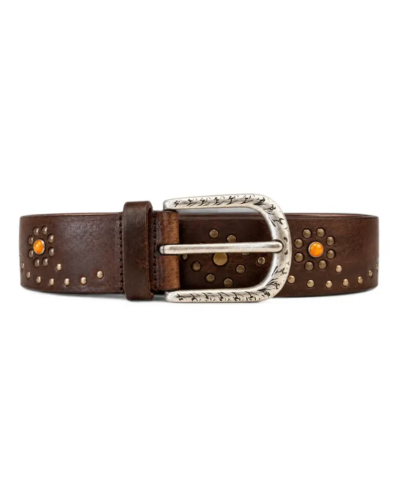 Anderson's stud-embellished leather belt - Braun Braun