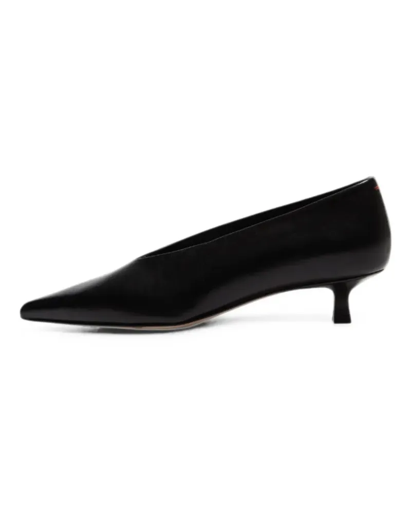 aeyde Clara Pumps mit spitzer Kappe - Schwarz Schwarz