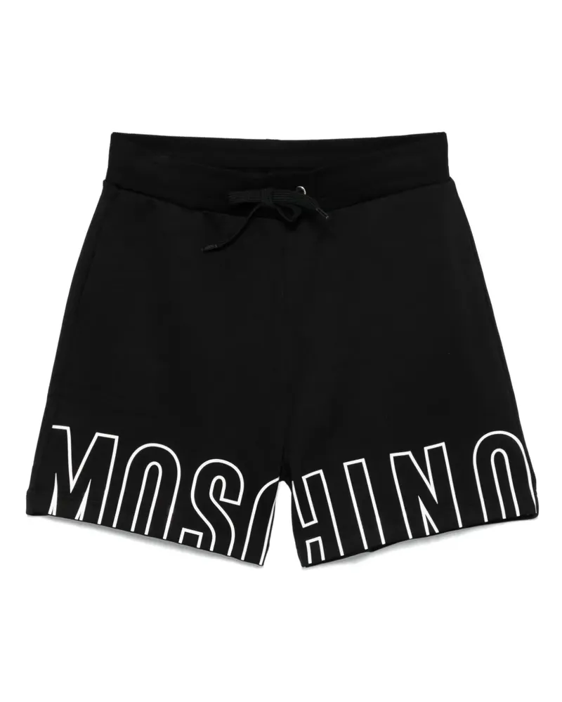 Moschino Shorts mit Logo-Print - Schwarz Schwarz