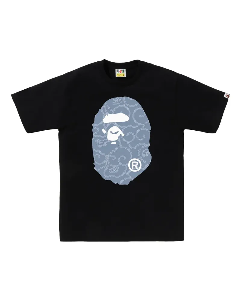 BAPE T-Shirt mit Logo-Print - Schwarz Schwarz
