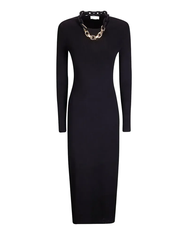 Paco Rabanne chain-detail dress - Schwarz Schwarz