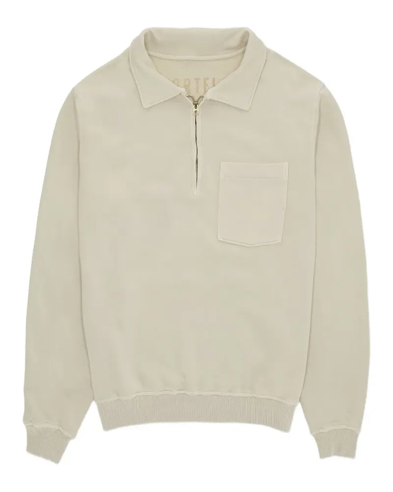 Fortela Yale zip-collar sweatshirt - Nude Nude