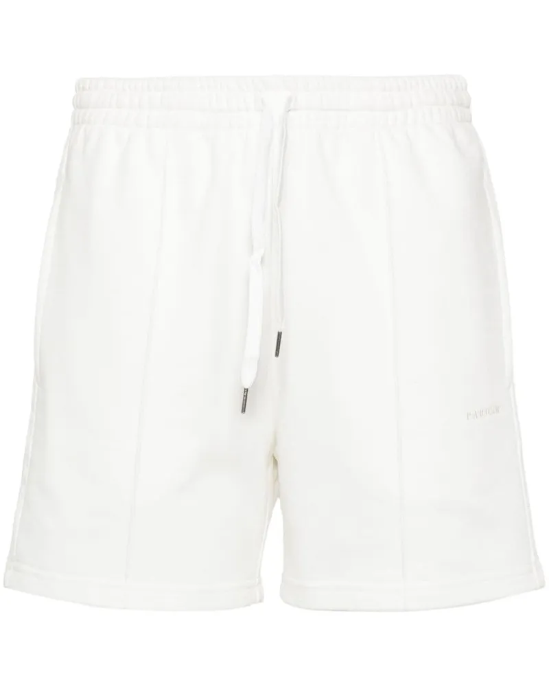 P.A.R.O.S.H. P.A.R.O H. Gestreifte Jersey-Shorts Weiß