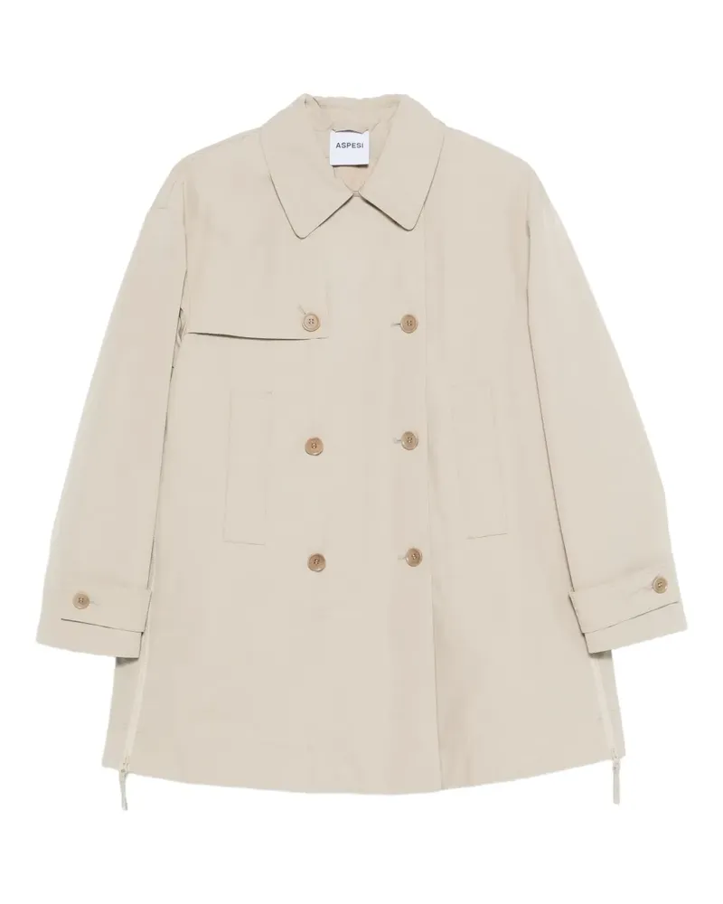 ASPESI double-breasted coat - Nude Nude
