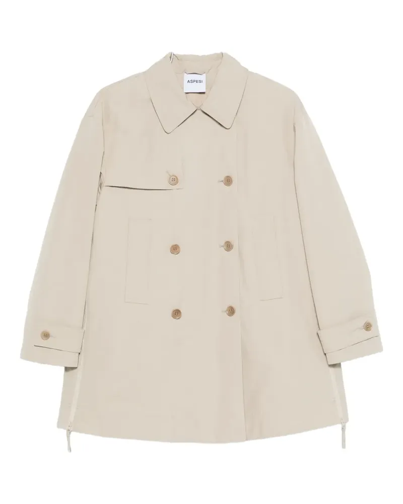 ASPESI double-breasted coat - Nude Nude