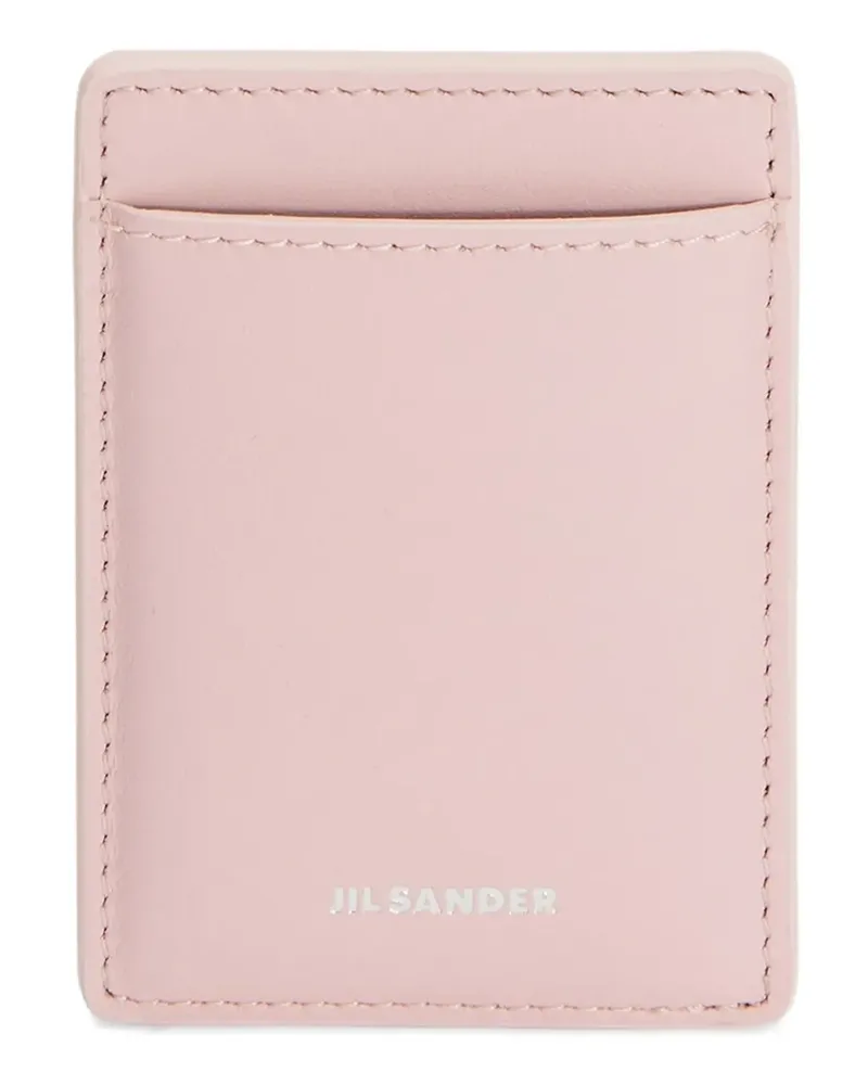 Jil Sander Kartenetui mit Prägung - Rosa Rosa