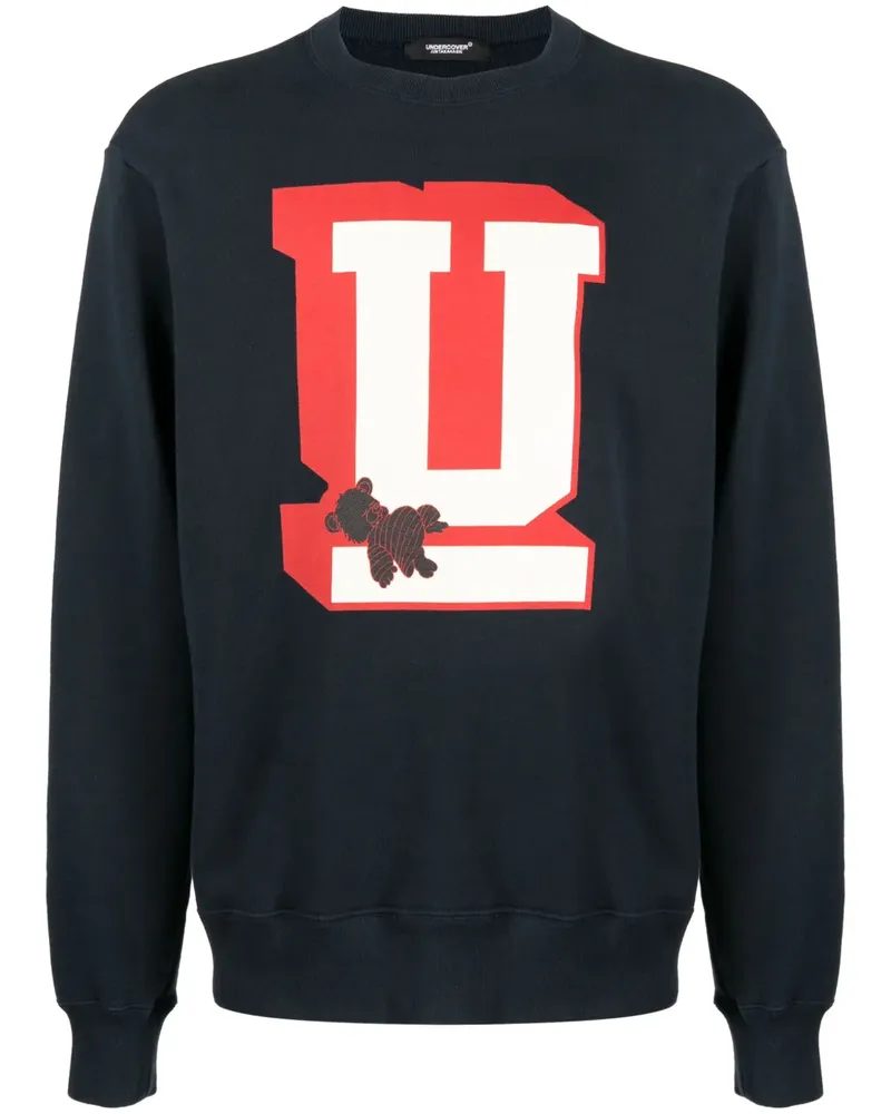 Undercover Sweatshirt mit grafischem Print - Blau Blau