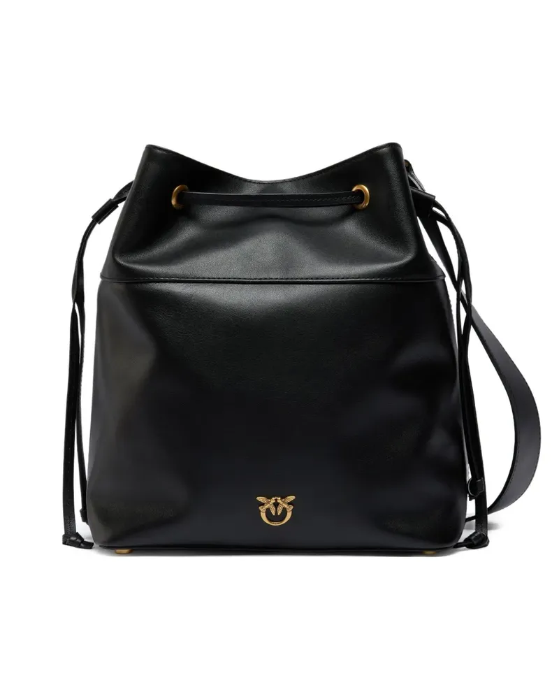 Pinko Beuteltasche mit Kordelzug - Schwarz Schwarz