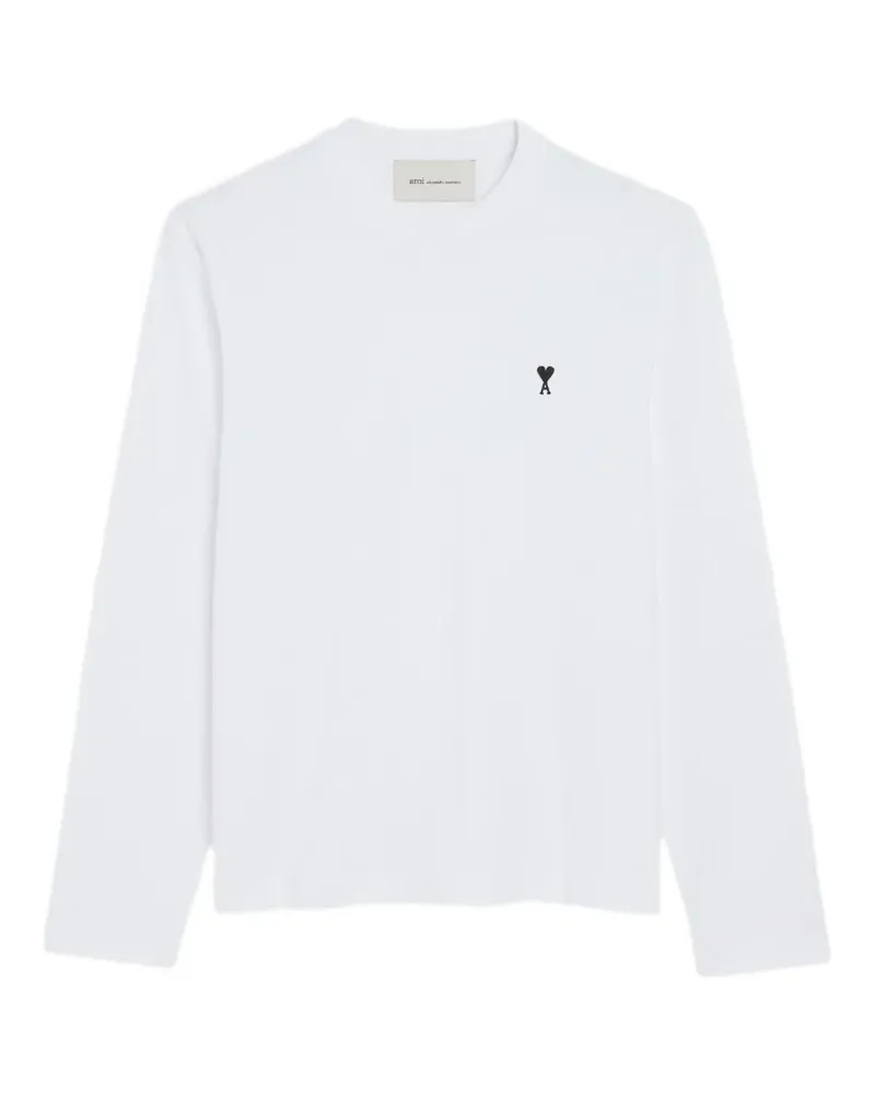 AMI Paris Ami de Coeur Langarmshirt - Weiß Weiß