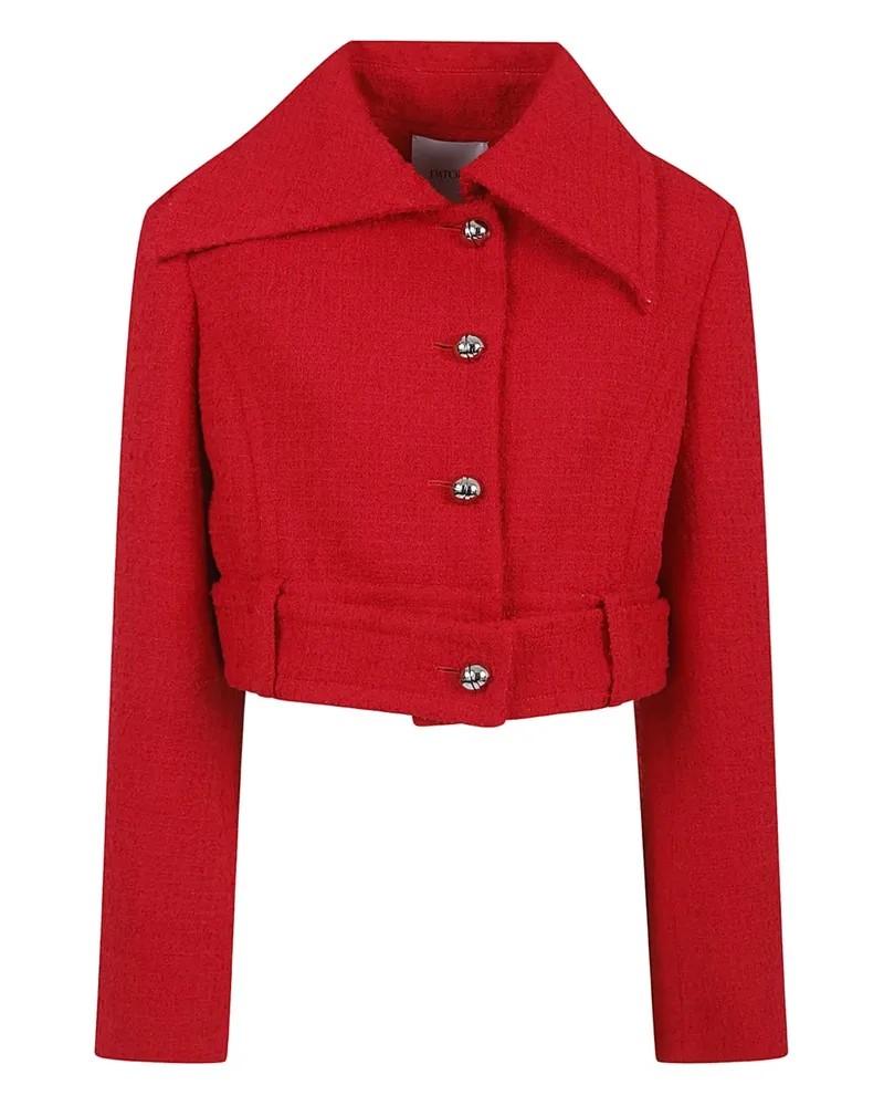 Patou Tweed-Jacke mit Knöpfen - Rot Rot