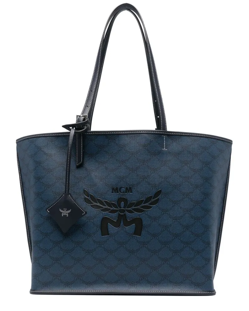 MCM Mittelgroße Himmel Handtasche - Blau Blau